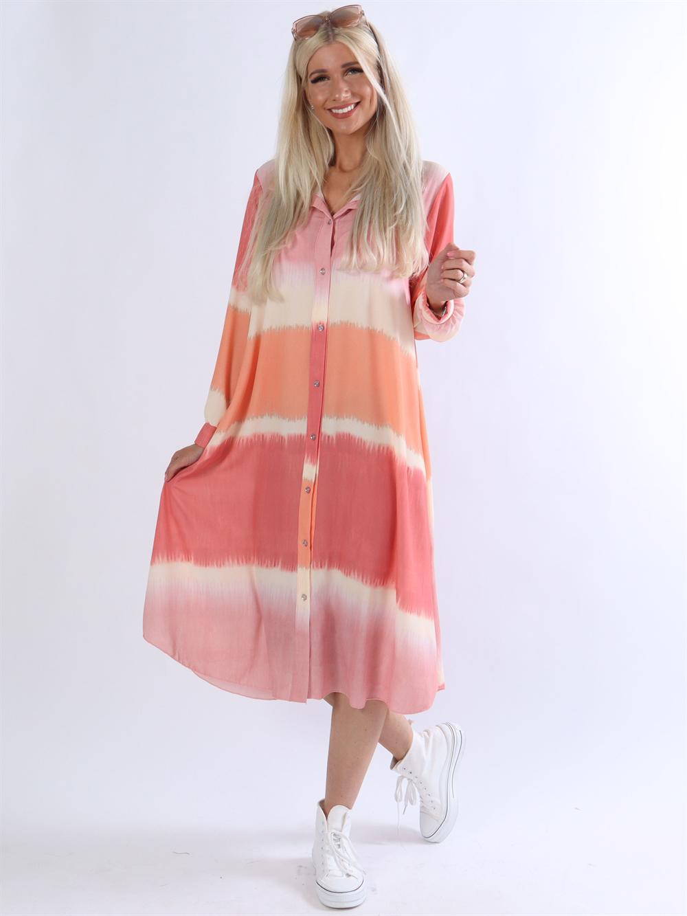 Aviaya - Lång skjortklänning